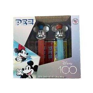 Disney 100th Anniversary PEZ Candy Dispenser Set Featuring Mickey & Minnie